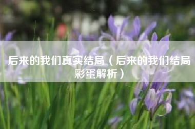 后来的我们真实结局（后来的我们结局彩蛋解析）