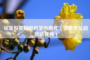 张嘉倪买超即将举办婚礼（张嘉倪买超访谈视频）