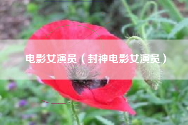 电影女演员（封神电影女演员）