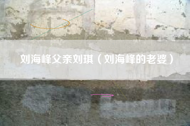 刘海峰父亲刘琪（刘海峰的老婆）