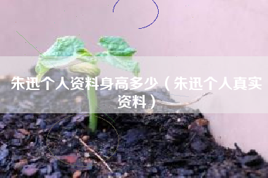 朱迅个人资料身高多少（朱迅个人真实资料）