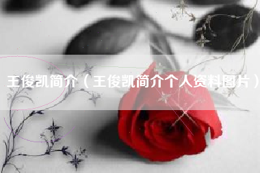 王俊凯简介（王俊凯简介个人资料图片）