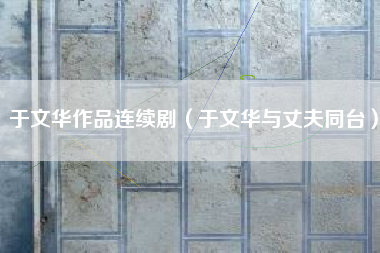 于文华作品连续剧（于文华与丈夫同台）