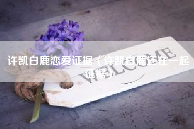 许凯白鹿恋爱证据（许凯白鹿还在一起证据）