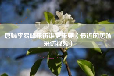 唐嫣李易峰采访谁更重要（最近的唐嫣采访视频）