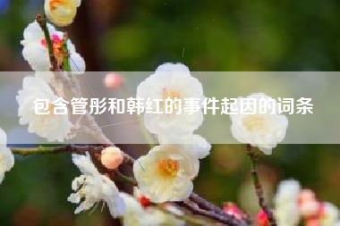 包含管彤和韩红的事件起因的词条