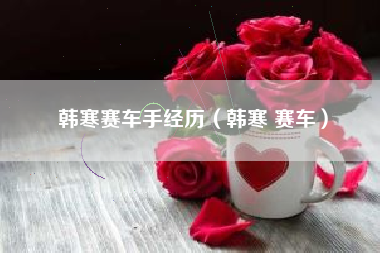韩寒赛车手经历（韩寒 赛车）
