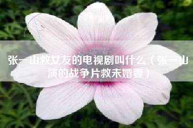 张一山救女友的电视剧叫什么（张一山演的战争片救未婚妻）