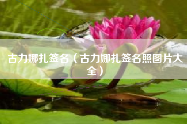 古力娜扎签名（古力娜扎签名照图片大全）