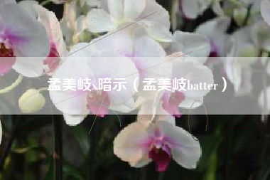 孟美岐x暗示（孟美岐batter）