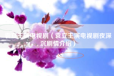 袁立主演电视剧（袁立主演电视剧夜深沉剧情介绍）