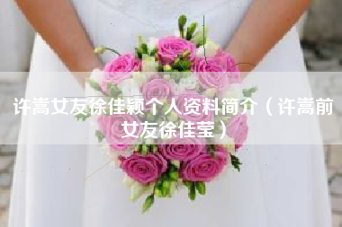 许嵩女友徐佳颖个人资料简介（许嵩前女友徐佳莹）