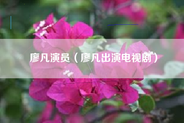 廖凡演员（廖凡出演电视剧）