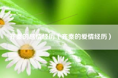 齐秦的感情经历（齐秦的爱情经历）