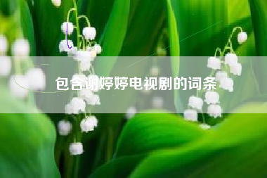 包含谢婷婷电视剧的词条