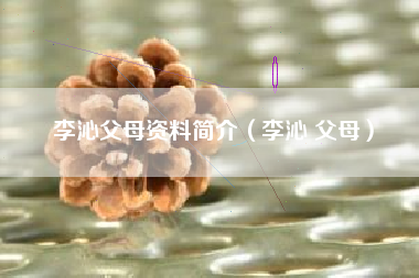 李沁父母资料简介（李沁 父母）