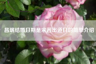 昌珉结婚日期是宋茜出道日的简单介绍