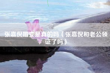 张嘉倪婚变是真的吗（张嘉倪和老公领证了吗）