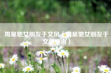 周星驰女朋友于文凤（周星驰女朋友于文凤是谁）