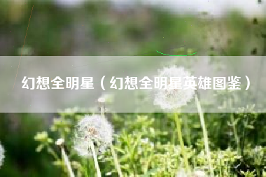 幻想全明星（幻想全明星英雄图鉴）