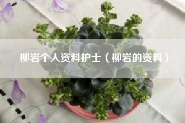 柳岩个人资料护士（柳岩的资料）