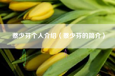 蔡少芬个人介绍（蔡少芬的简介）