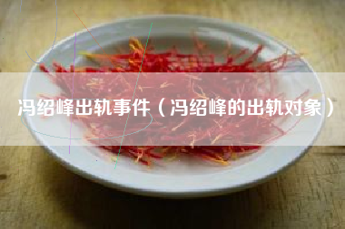 冯绍峰出轨事件（冯绍峰的出轨对象）