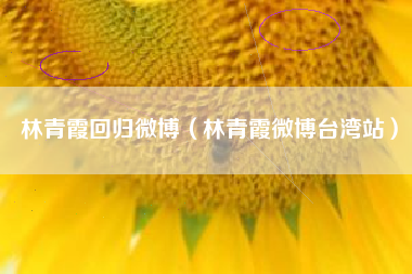 林青霞回归微博（林青霞微博台湾站）