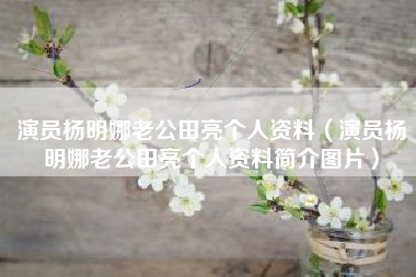 演员杨明娜老公田亮个人资料（演员杨明娜老公田亮个人资料简介图片）