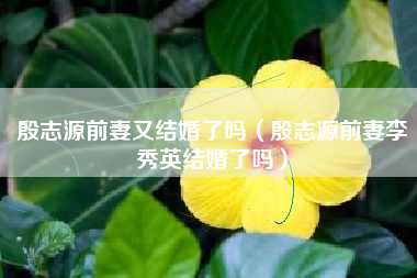 殷志源前妻又结婚了吗（殷志源前妻李秀英结婚了吗）