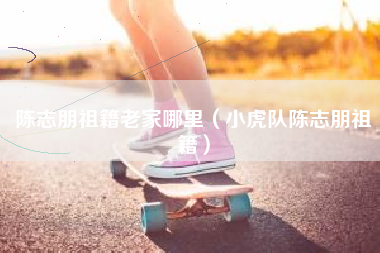 陈志朋祖籍老家哪里（小虎队陈志朋祖籍）