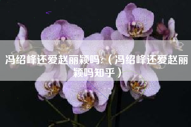 冯绍峰还爱赵丽颖吗?（冯绍峰还爱赵丽颖吗知乎）